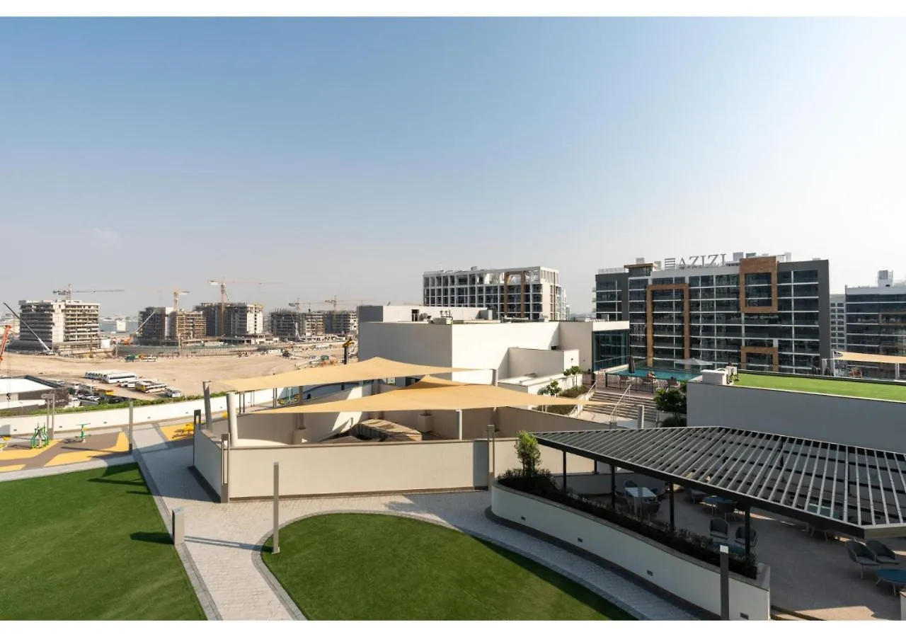 迪拜Charming 1Br With Cozy Balcony At Sobha Waves By Vibel公寓 公寓