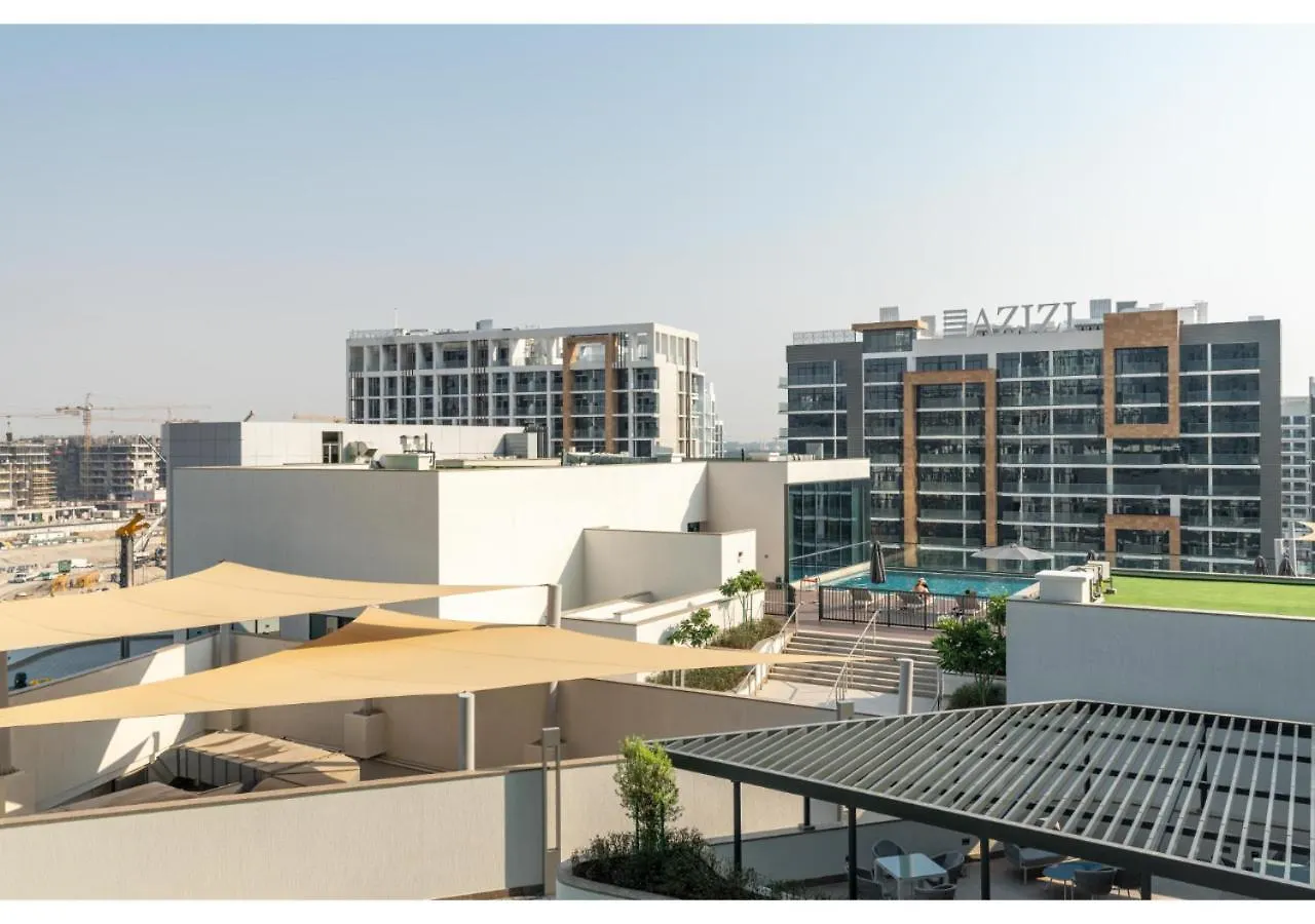 迪拜Charming 1Br With Cozy Balcony At Sobha Waves By Vibel公寓