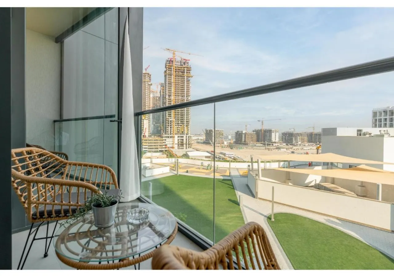 公寓 迪拜Charming 1Br With Cozy Balcony At Sobha Waves By Vibel公寓