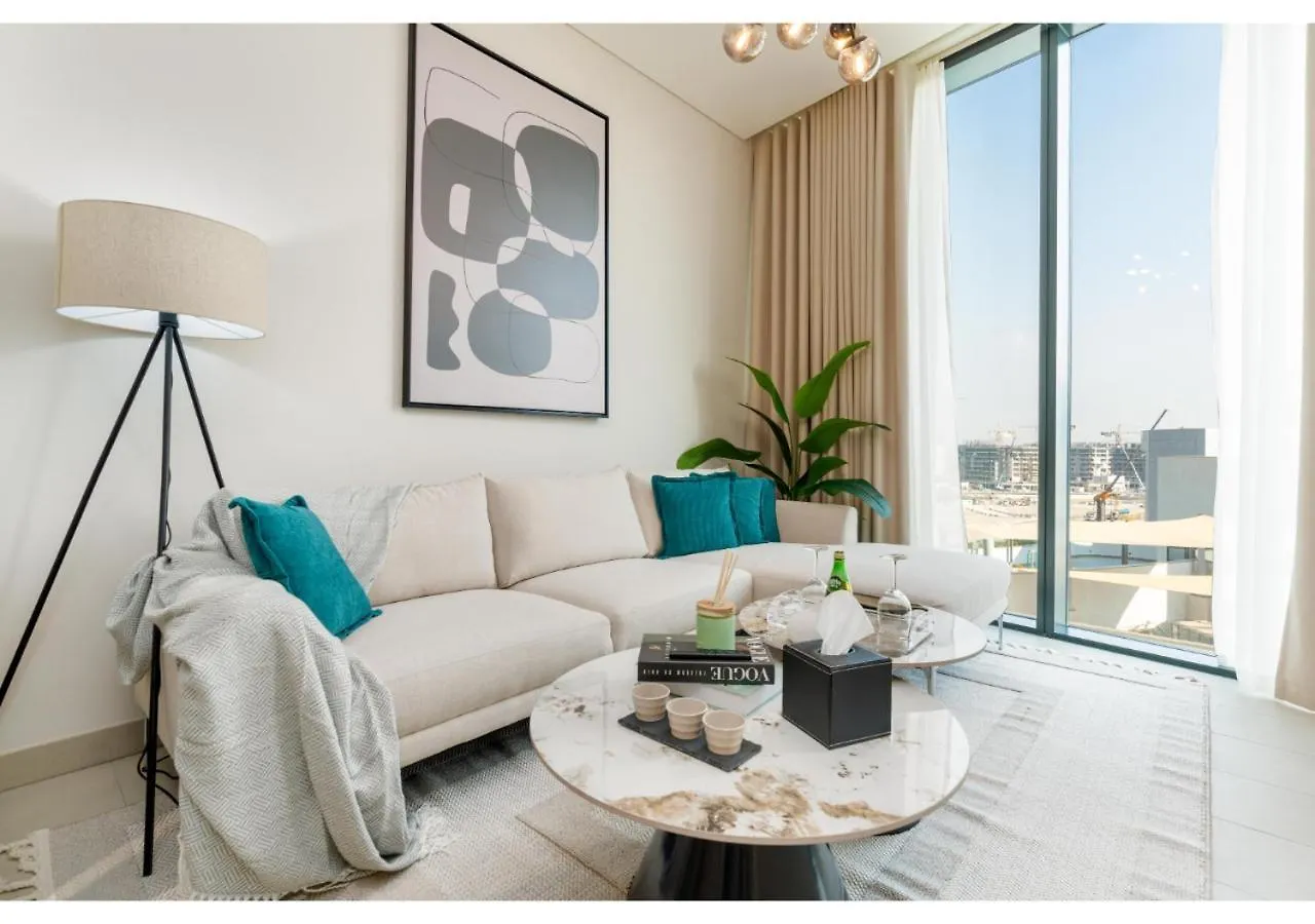 Charming 1Br With Cozy Balcony At Sobha Waves By Vibel Apartment Dubai