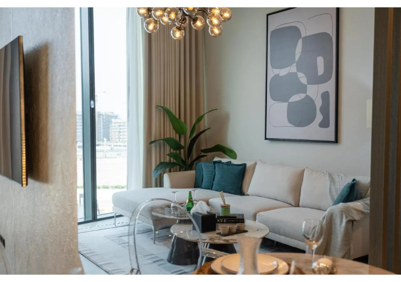 Charming 1Br With Cozy Balcony At Sobha Waves By Vibel Apartment Dubai