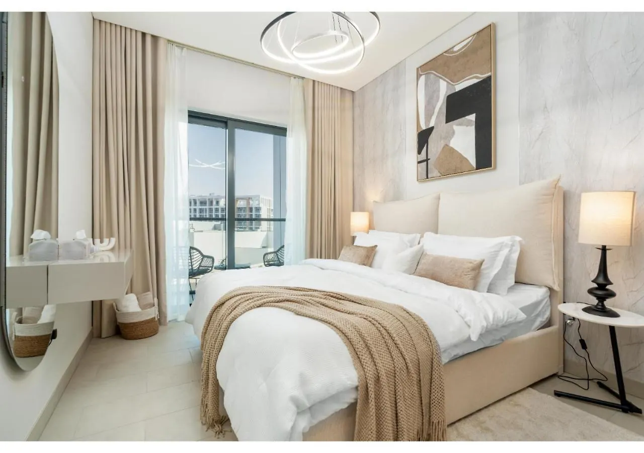 Charming 1Br With Cozy Balcony At Sobha Waves By Vibel Apartment Dubai