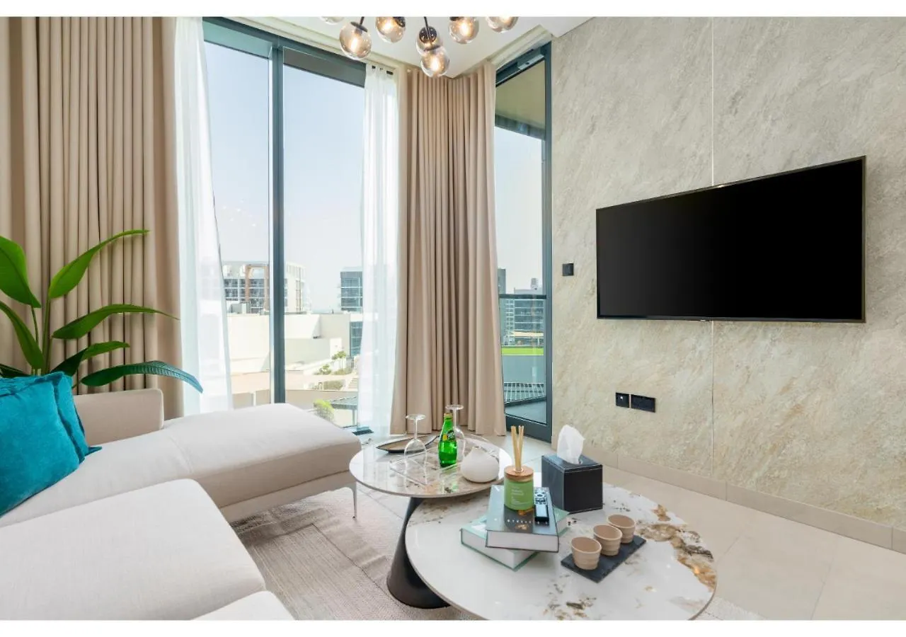 Charming 1Br With Cozy Balcony At Sobha Waves By Vibel Apartment Dubai 0*,  United Arab Emirates